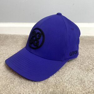 G/Fore Purple Golfing Hat Baseball Cap Flexfit Tech One Ten 110 Mens Plastic
